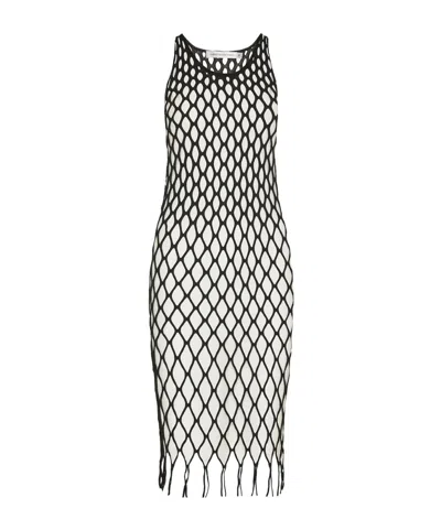 Christopher Esber Knitted Mesh Tank Dress In Multi