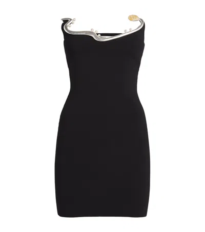 Christopher Esber Knitted Mollusk Mini In Black