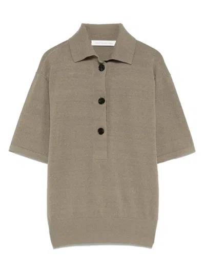 CHRISTOPHER ESBER KNITTED POLO TOP
