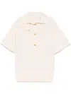 Christopher Esber Knitted Polo Top In Neutrals