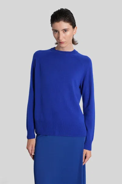 Christopher Esber Keyhole-back Cashmere Sweater In Blue