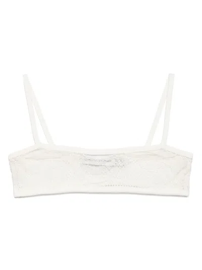 Christopher Esber Lace Bralette In White