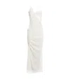 Christopher Esber Lace Crimped Cami Maxi Dress In White
