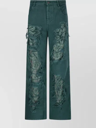 CHRISTOPHER ESBER LACE JEANS FEATURING DISTRESSED FINISH