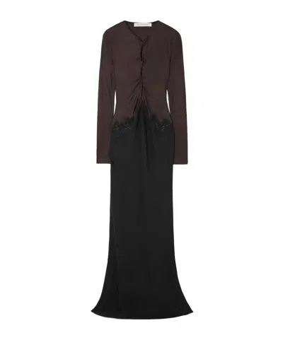 Christopher Esber Lace-detail Maxi Dress In Black