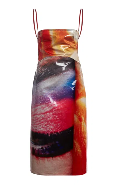 Christopher Esber Lacquer Midi Dress In Multi