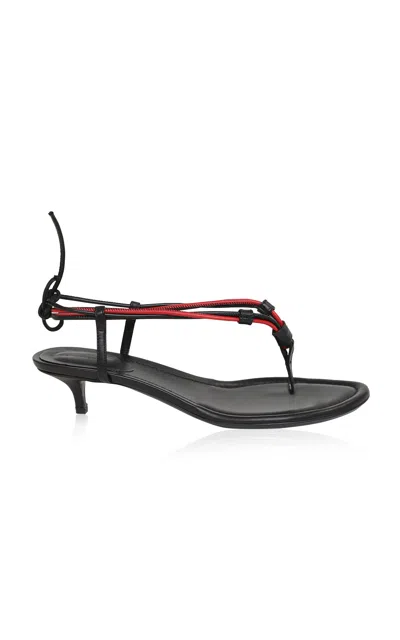 Christopher Esber Lasso Flip Flop Micro Heel In Black