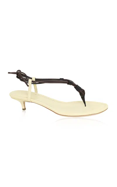 Christopher Esber Lasso Flip Flop Micro Heel In Yellow