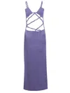 Christopher Esber Lattice Bra Dress In Purple