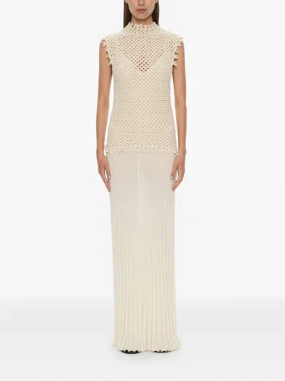 Christopher Esber Maxikleid Mit Trägern In Neutral