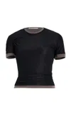 Christopher Esber Layered Stretch-cotton T-shirt In Multicolor
