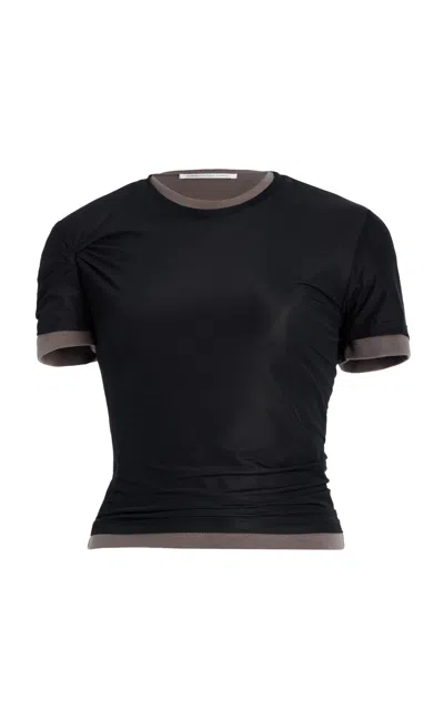 Christopher Esber Layered Stretch-cotton T-shirt In Multicolor