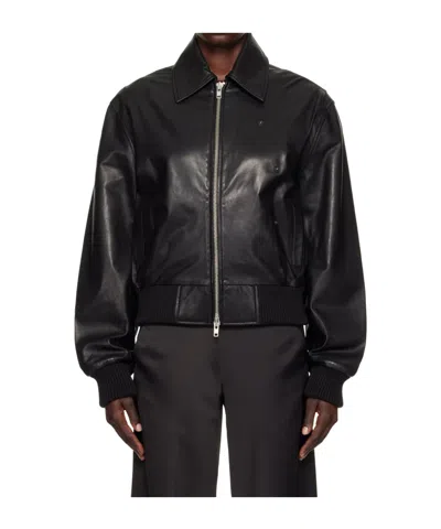 Christopher Esber Leather Bomber Jacket