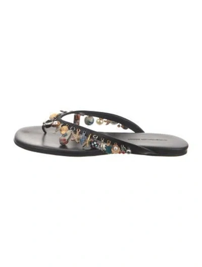 Pre-owned Christopher Esber Leather Flip Flops In Multicolor