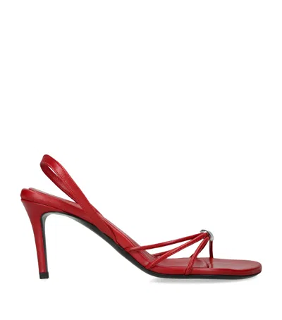 Christopher Esber Leather Giro Slingback Sandals 90 In Red