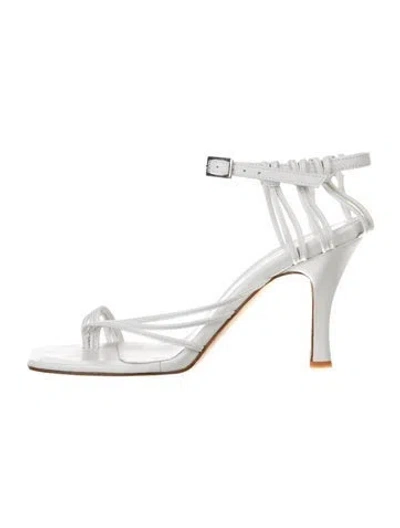 Pre-owned Christopher Esber Leather Sandals In White
