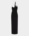 Christopher Esber Float One Shoulder Maxi Dress In Black