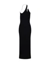 Christopher Esber Float One Shoulder Maxi Dress In Black