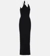 Christopher Esber Float One Shoulder Maxi Dress In Black