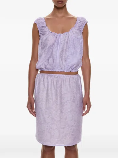 Christopher Esber Light Leak Jacquard Top In Purple