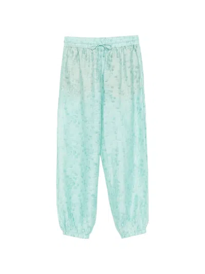 Christopher Esber Light Leak Jacquard Trousers In Gold