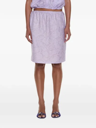 Christopher Esber Light Leak Mini Skirt In Purple