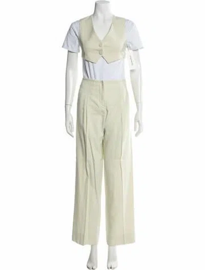 Pre-owned Christopher Esber Linen Pantsuit In Yellow