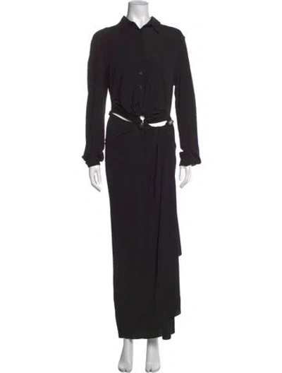 Pre-owned Christopher Esber Long Dress In Black