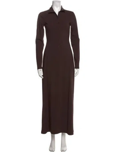 Pre-owned Christopher Esber Long Dress In Brown