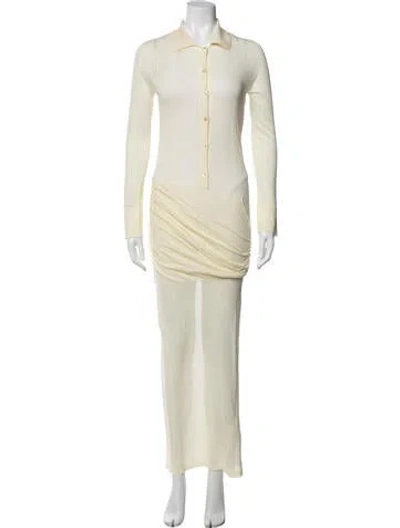 Pre-owned Christopher Esber Long Dress In Gray