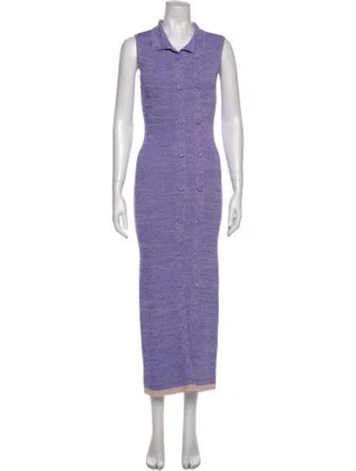 Pre-owned Christopher Esber Long Dress In Purple
