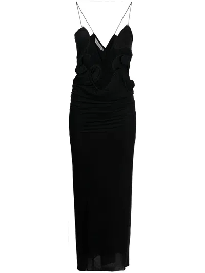 Christopher Esber Long Dress Venus In Nero