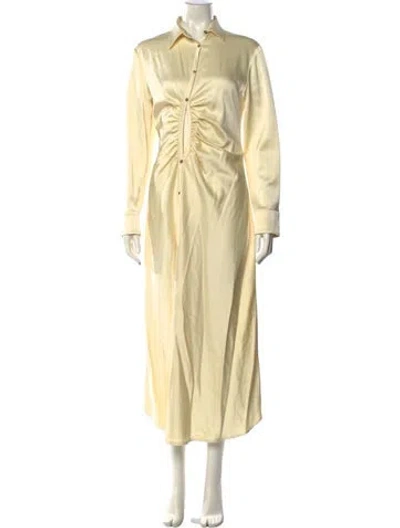 Pre-owned Christopher Esber Long Dress In Yellow