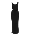 Christopher Esber Long Layered Effect Maxi Dress In Black
