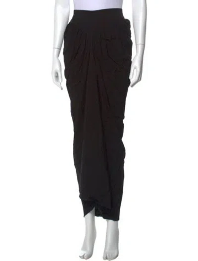 Pre-owned Christopher Esber Long Skirt In Black