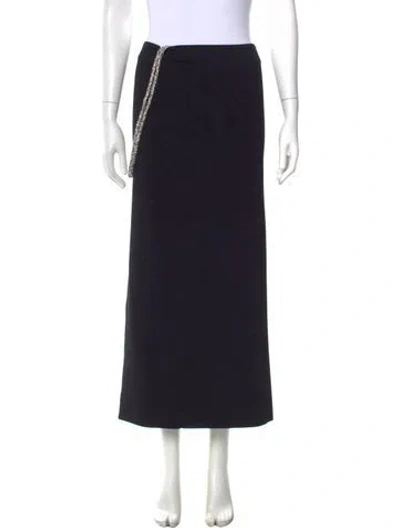 Pre-owned Christopher Esber Long Skirt In Black