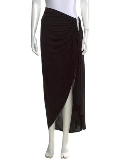 Pre-owned Christopher Esber Long Skirt In Black
