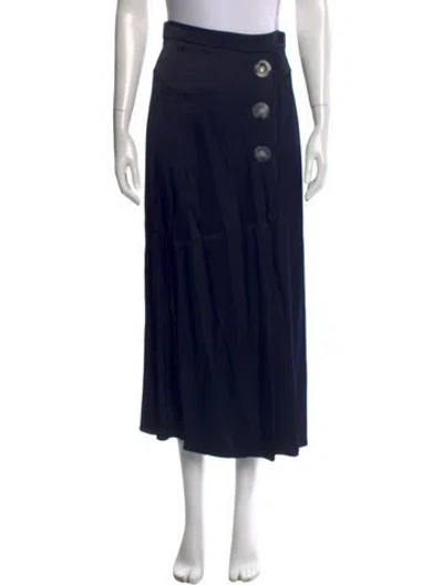 Pre-owned Christopher Esber Long Skirt In Blue