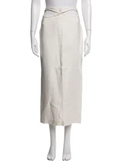 Pre-owned Christopher Esber Long Skirt In Neutrals