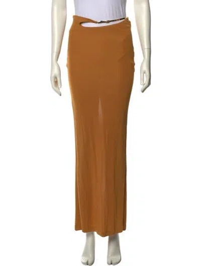 Pre-owned Christopher Esber Long Skirt W/ Tags In Orange