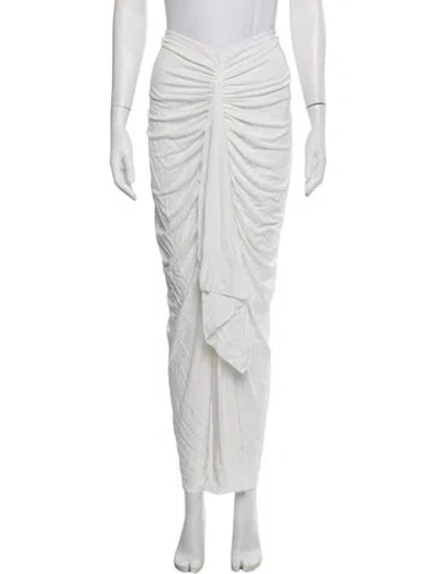 Pre-owned Christopher Esber Long Skirt In White