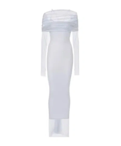 Christopher Esber Long Sleeve Dress In White