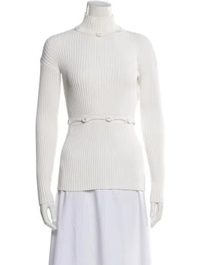 Pre-owned Christopher Esber Long Sleeve Top In White