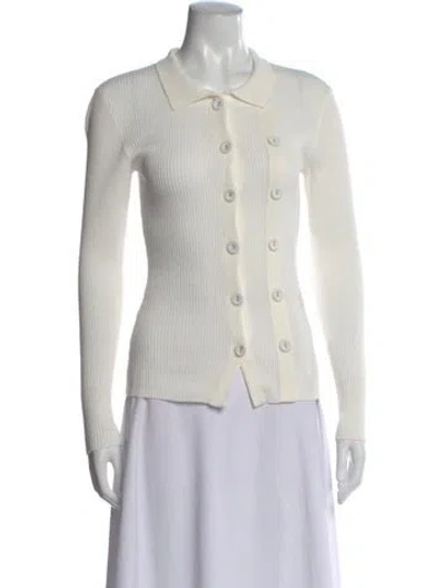 Pre-owned Christopher Esber Long Sleeve Top In White