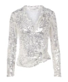 Christopher Esber Opaline Sequined Top In White
