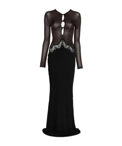 Christopher Esber Long-sleeved Dress In Black