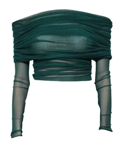 Christopher Esber Long-sleeved Pullover In Green