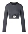 Christopher Esber Crop Top Trio Stone In Black