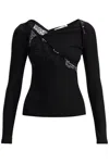 CHRISTOPHER ESBER LONG-SLEEVED TOP WITH LACE