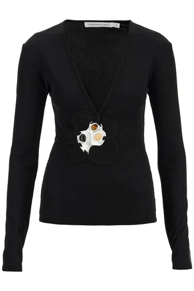 CHRISTOPHER ESBER LONG-SLEEVED TRIO STONE TOP